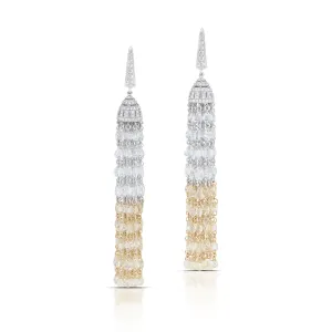 28.68 Carat Diamond Chandelier Earrings