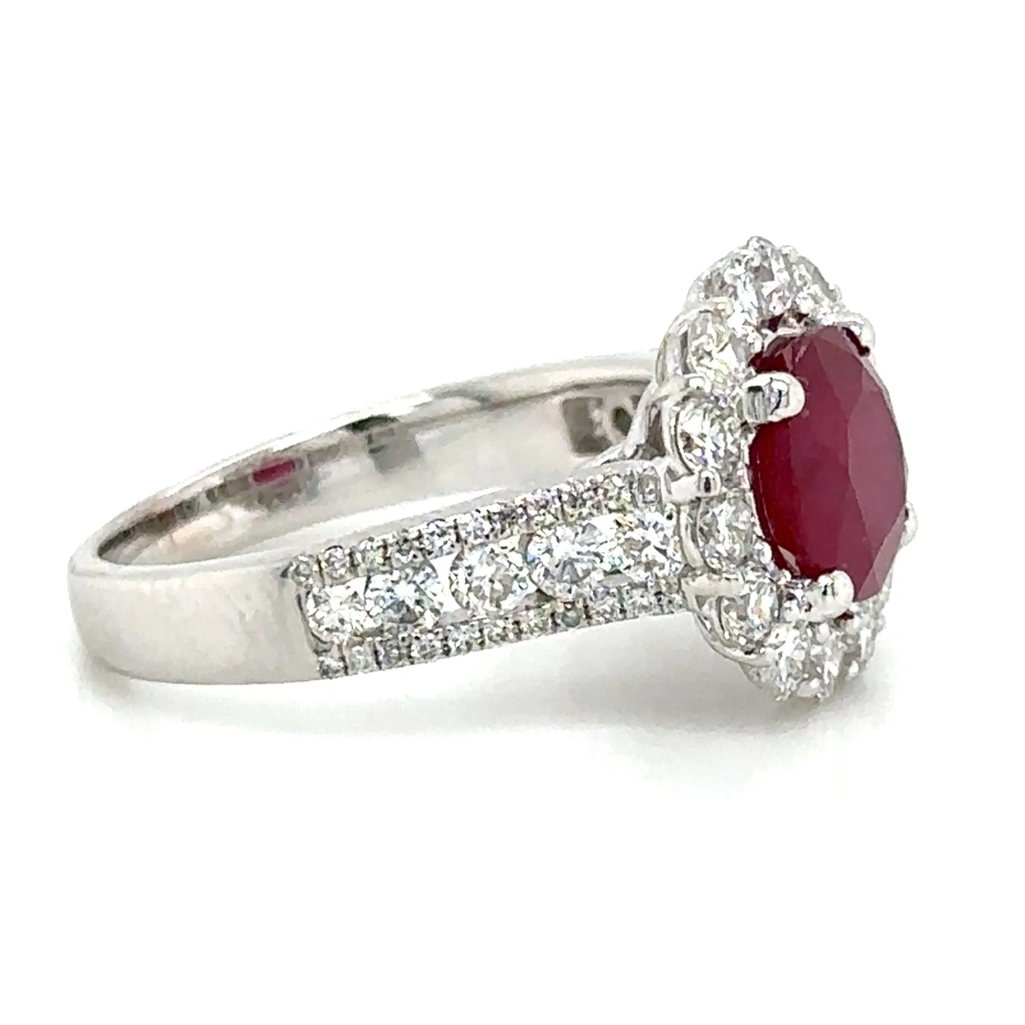 4.50ct tw Ruby And Diamond Right Hand Cocktail Ring