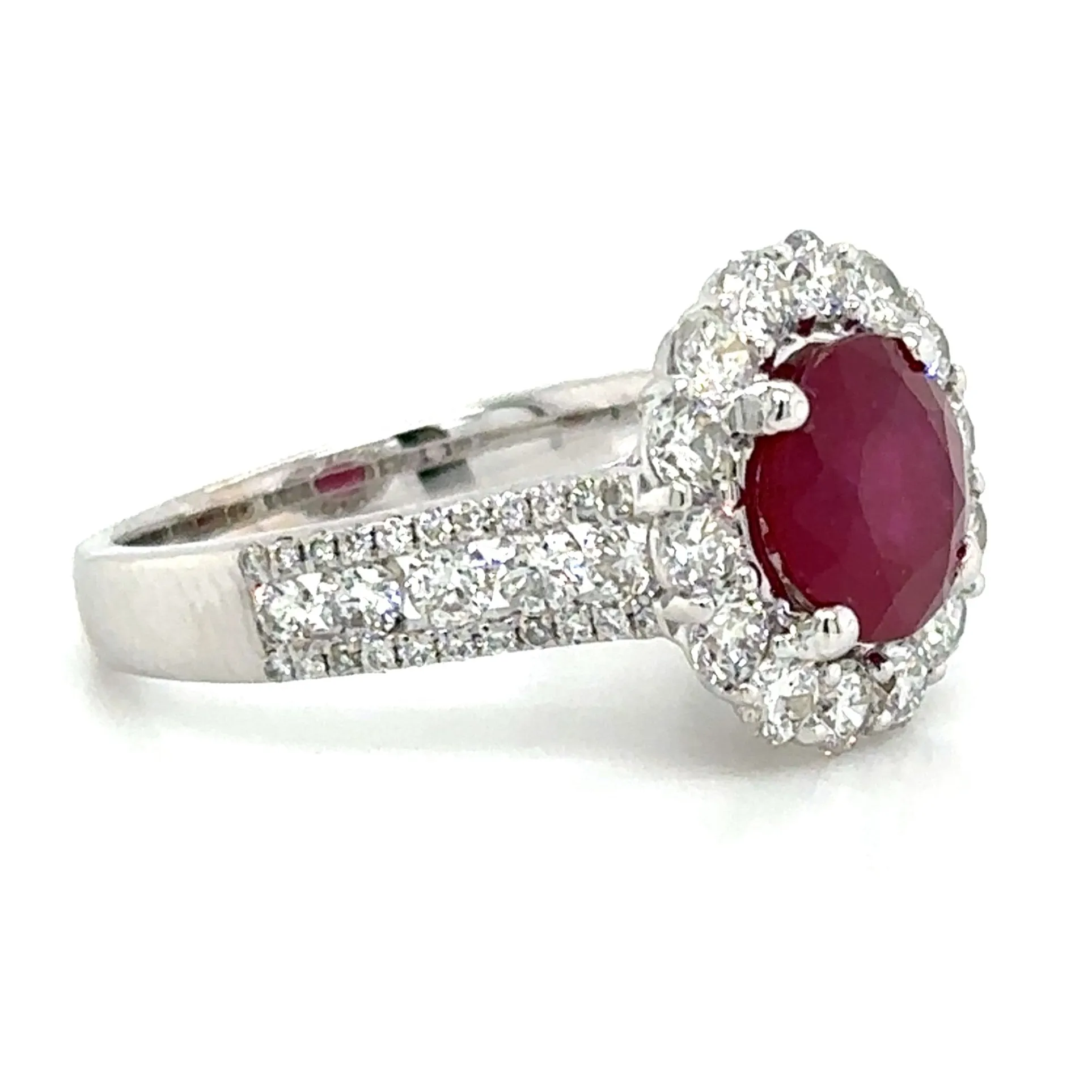 4.50ct tw Ruby And Diamond Right Hand Cocktail Ring