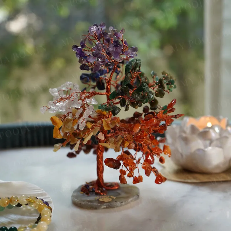 7 Chakra Crystal Feng Shui Healing Tree | Multicolour