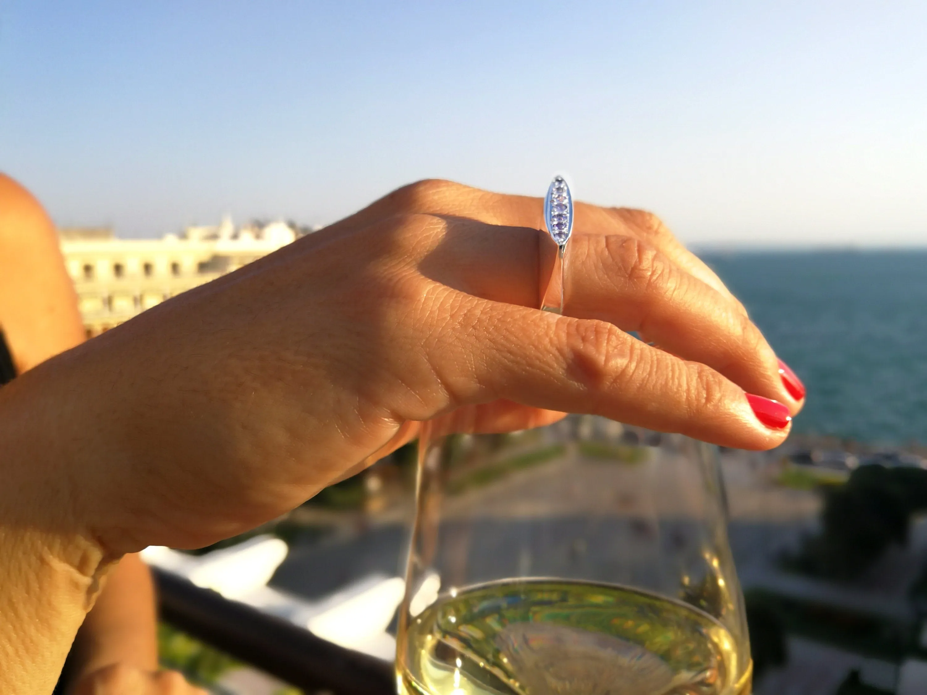 Blue Tanzanite Statement ring