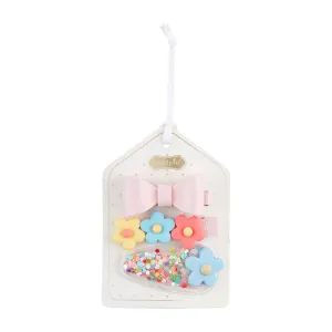 Bow Spring Hair Clip Set - Assorted
