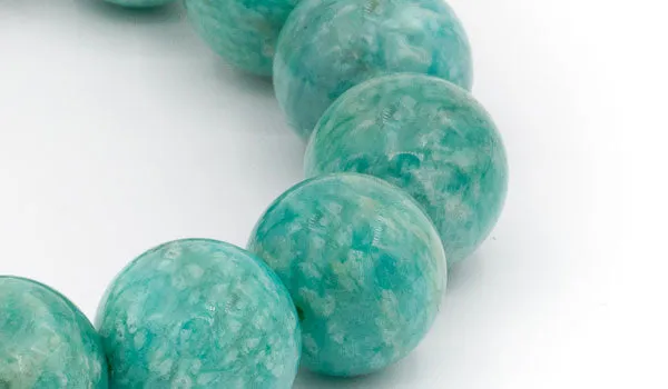 Brilliant Turquoise Amazonite Natural Gemstone Centerpiece Bracelet