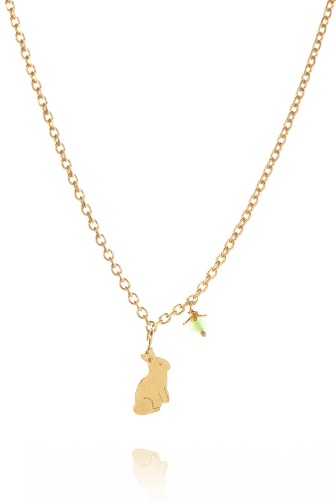 Bunny Rabbit and Flower Pendant