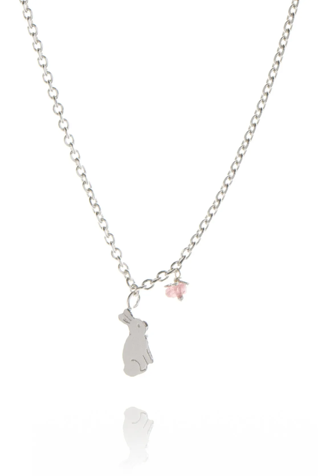 Bunny Rabbit and Flower Pendant
