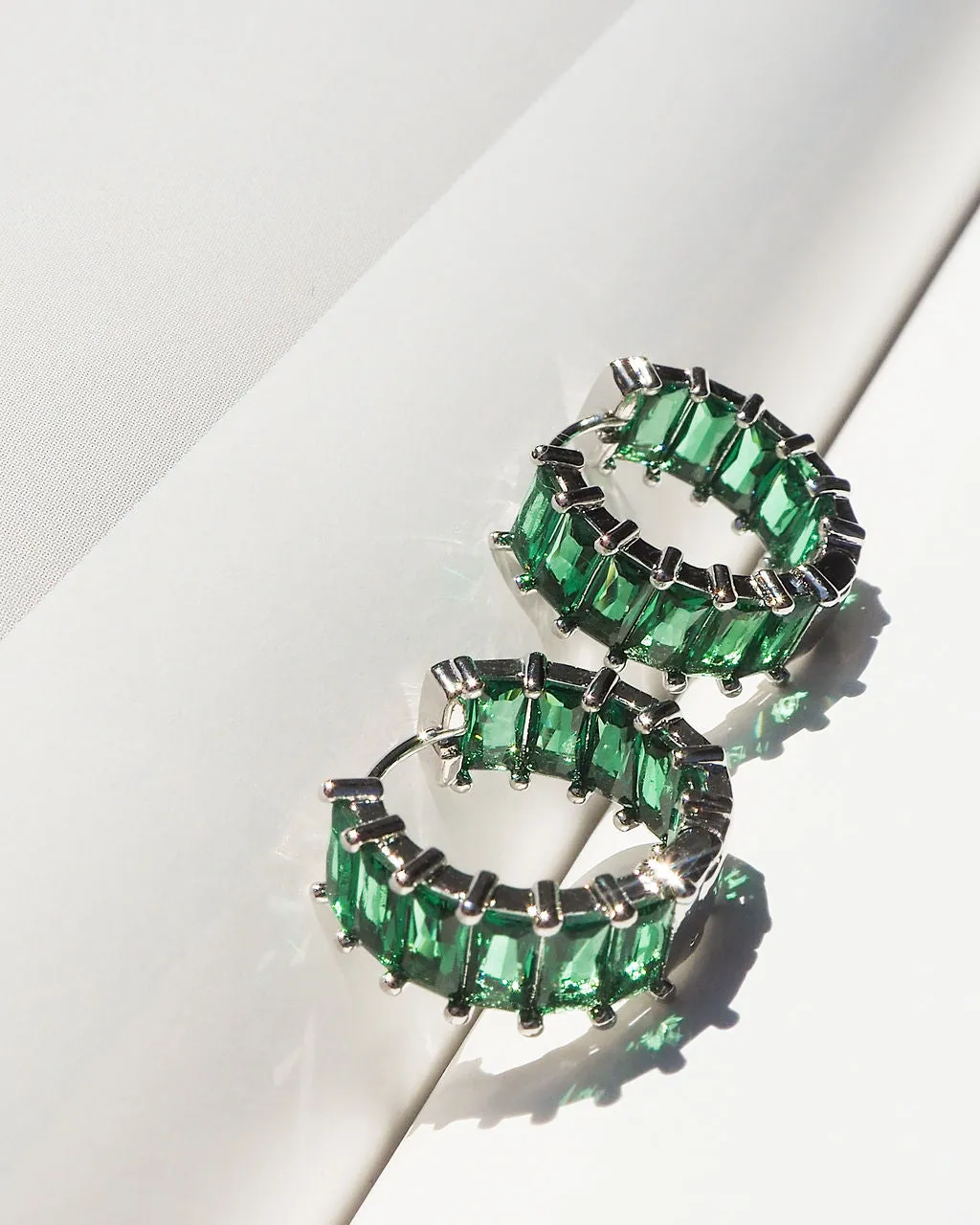 Emerald Ballier Huggies- Emerald Green- Silver