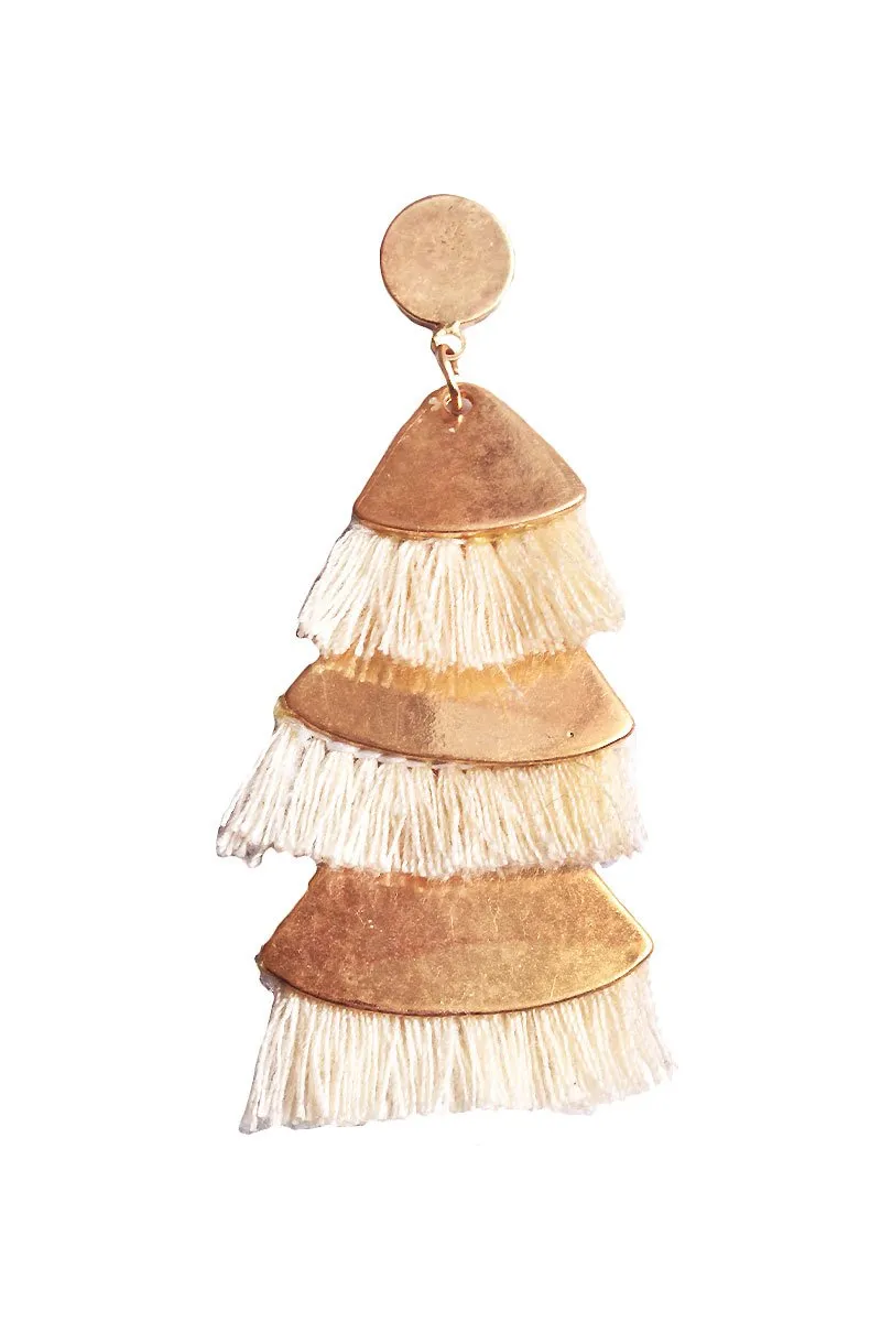 Fringe Chandelier Single Earring-Gold