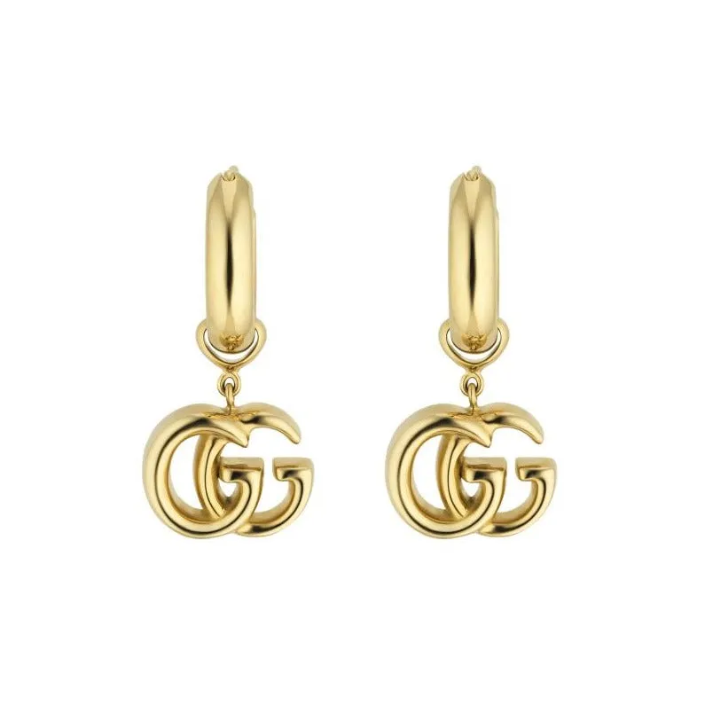 GC GG Running 18ct Yellow Gold Drop Earrings D