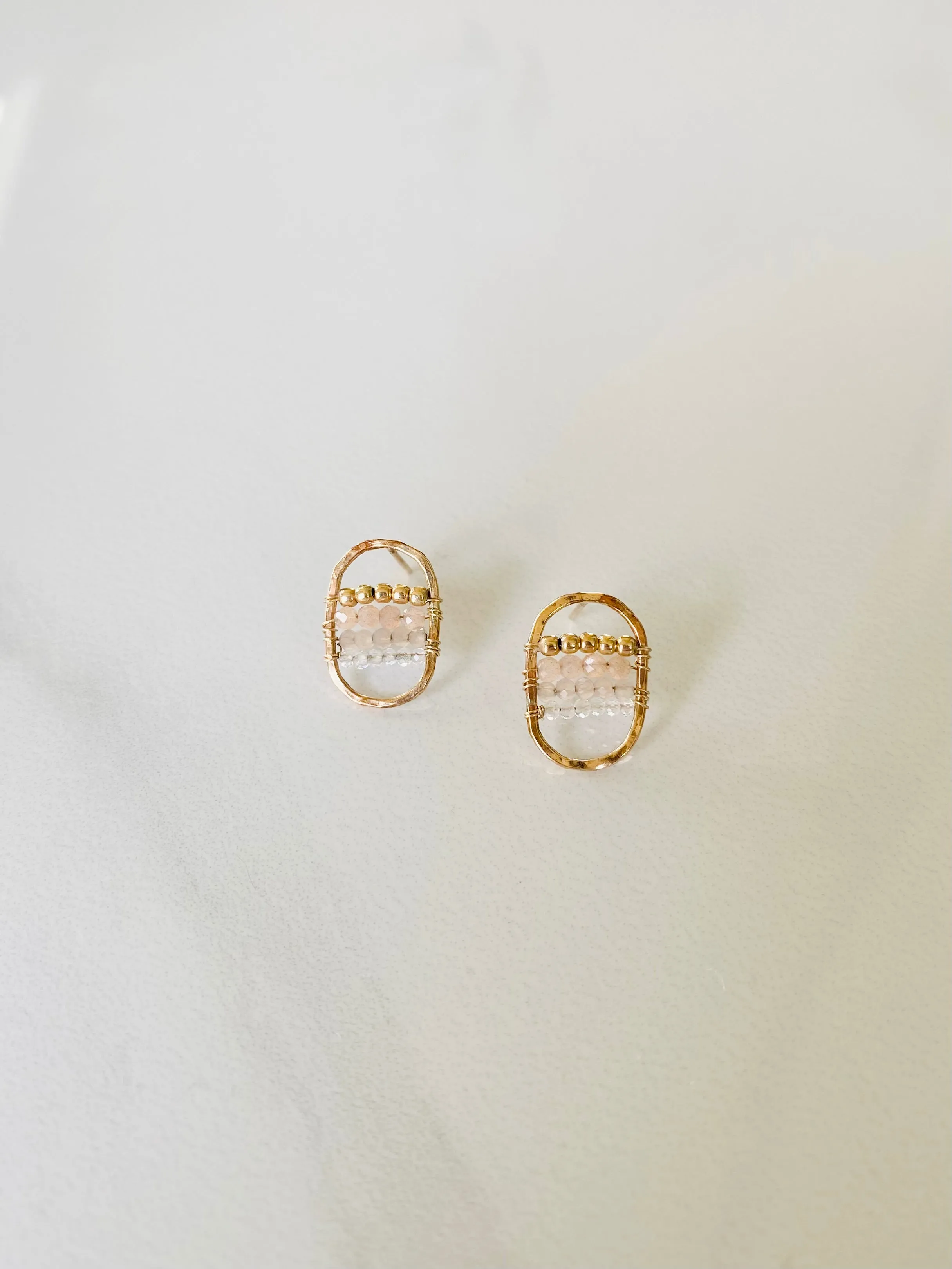 Gemscape Oval Stud Earrings