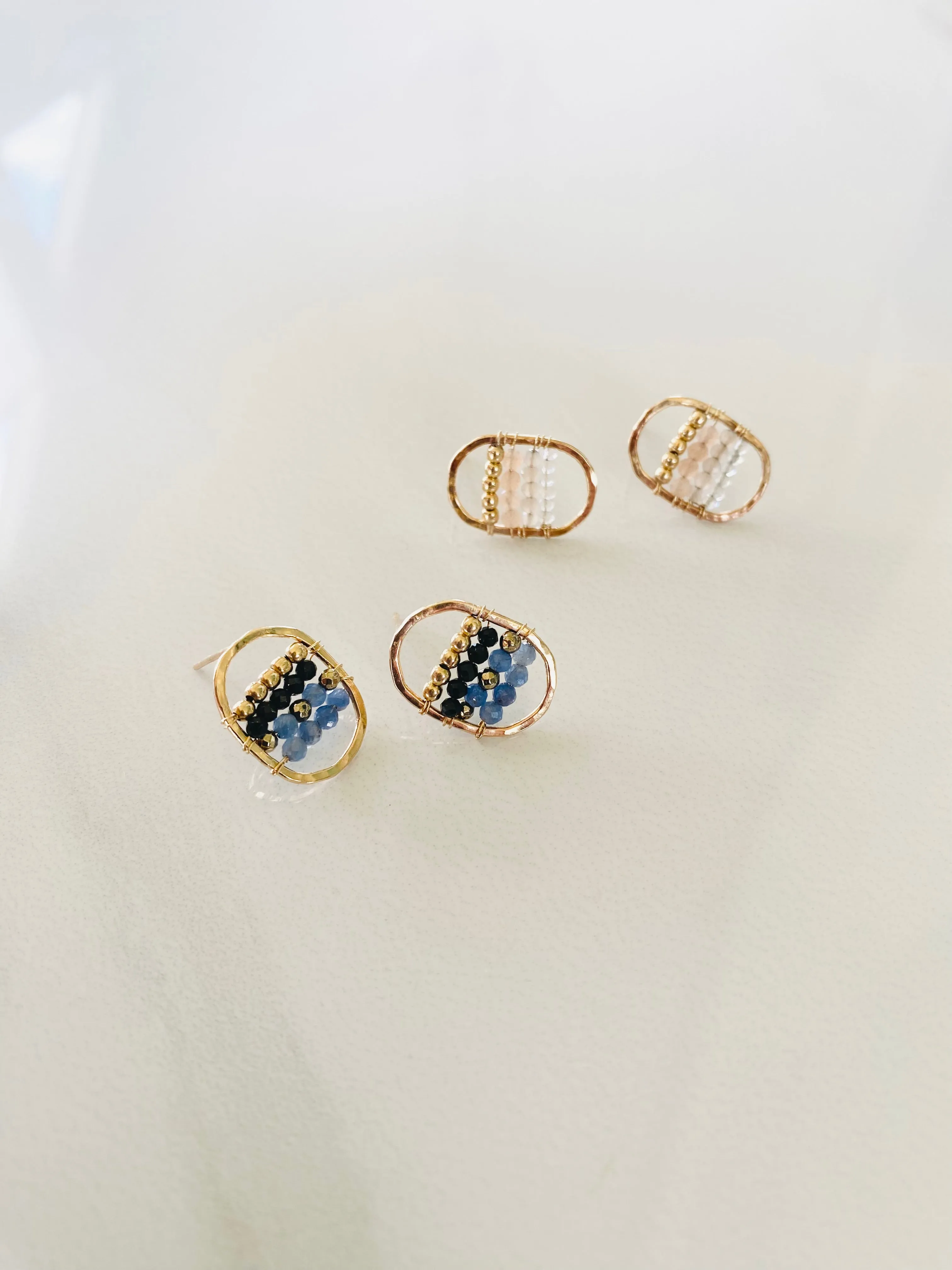 Gemscape Oval Stud Earrings