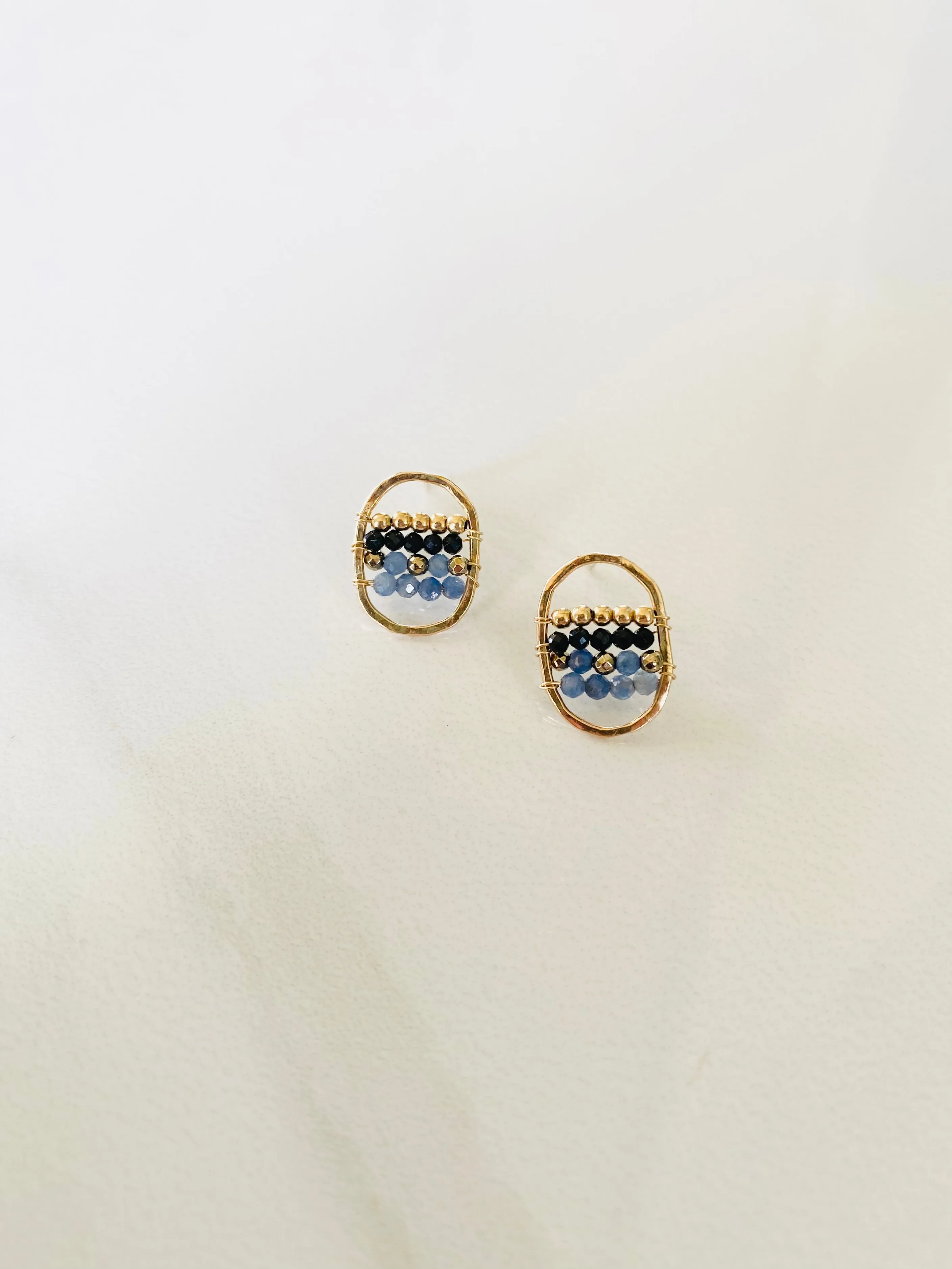 Gemscape Oval Stud Earrings