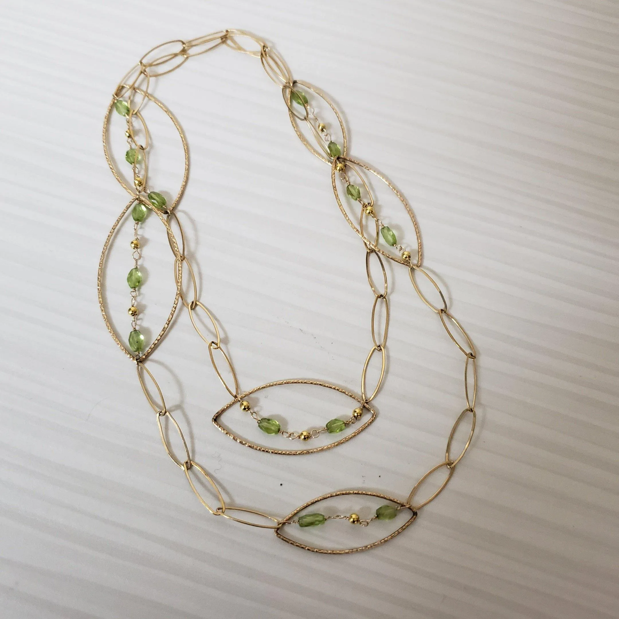 Gold-filled Peridot necklace