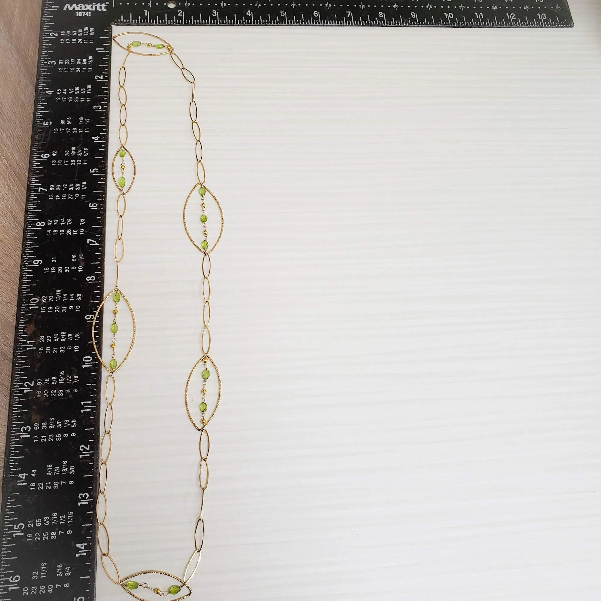Gold-filled Peridot necklace
