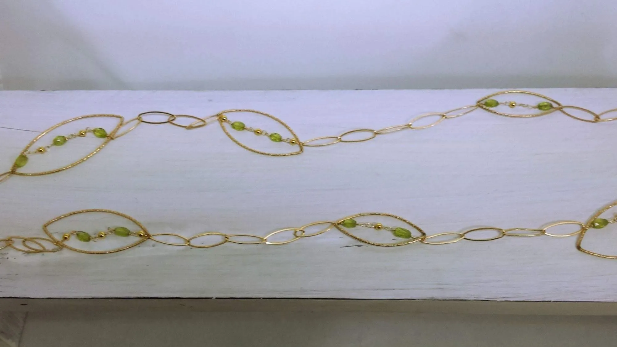 Gold-filled Peridot necklace