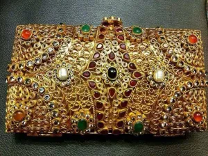Gold plated clutch.