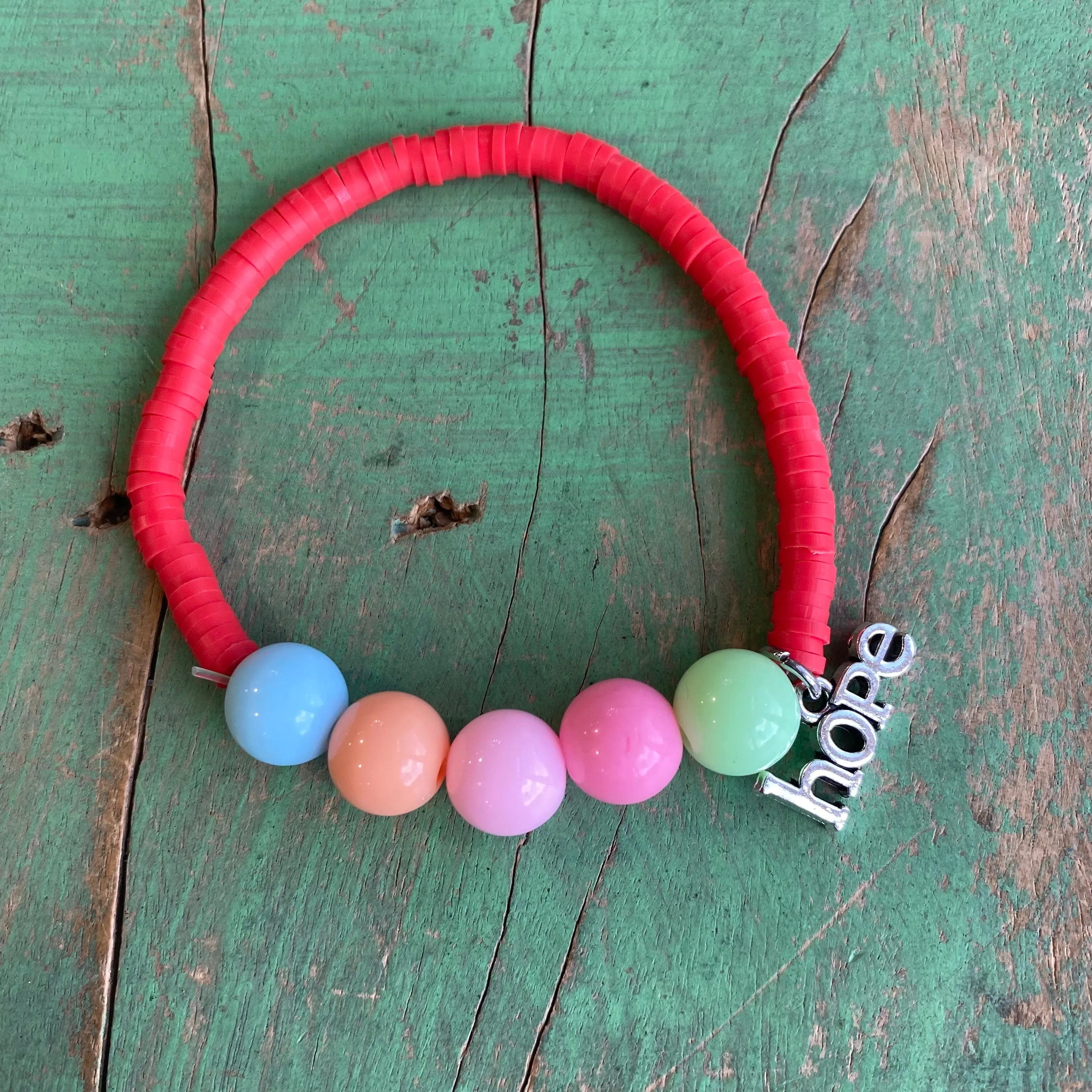 Hope Pastel Bubble Bead Bracelet
