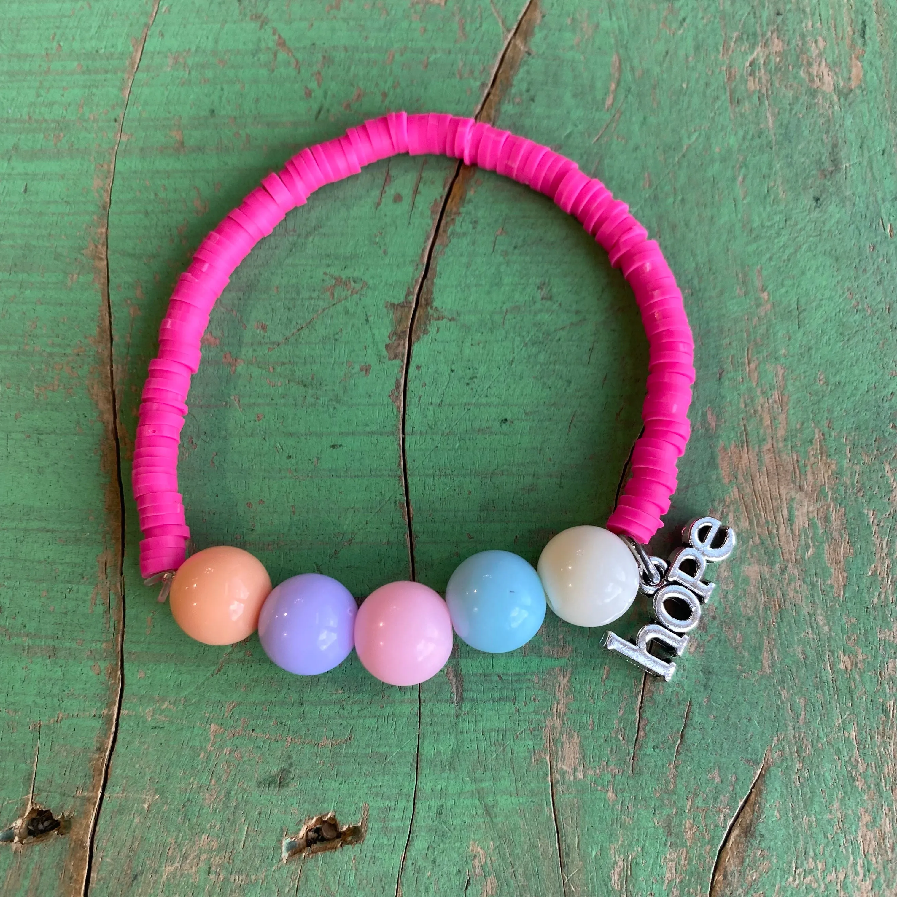 Hope Pastel Bubble Bead Bracelet