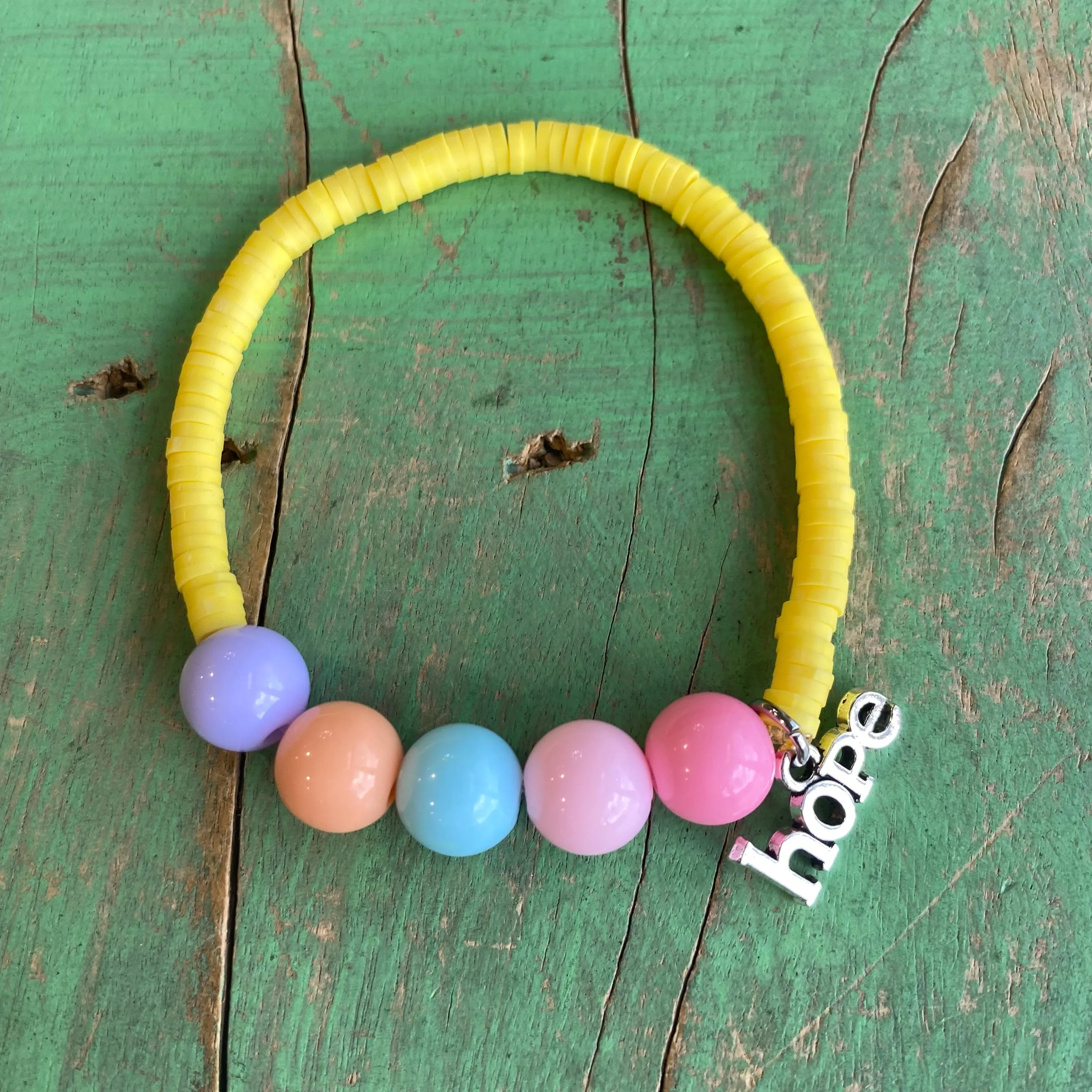 Hope Pastel Bubble Bead Bracelet