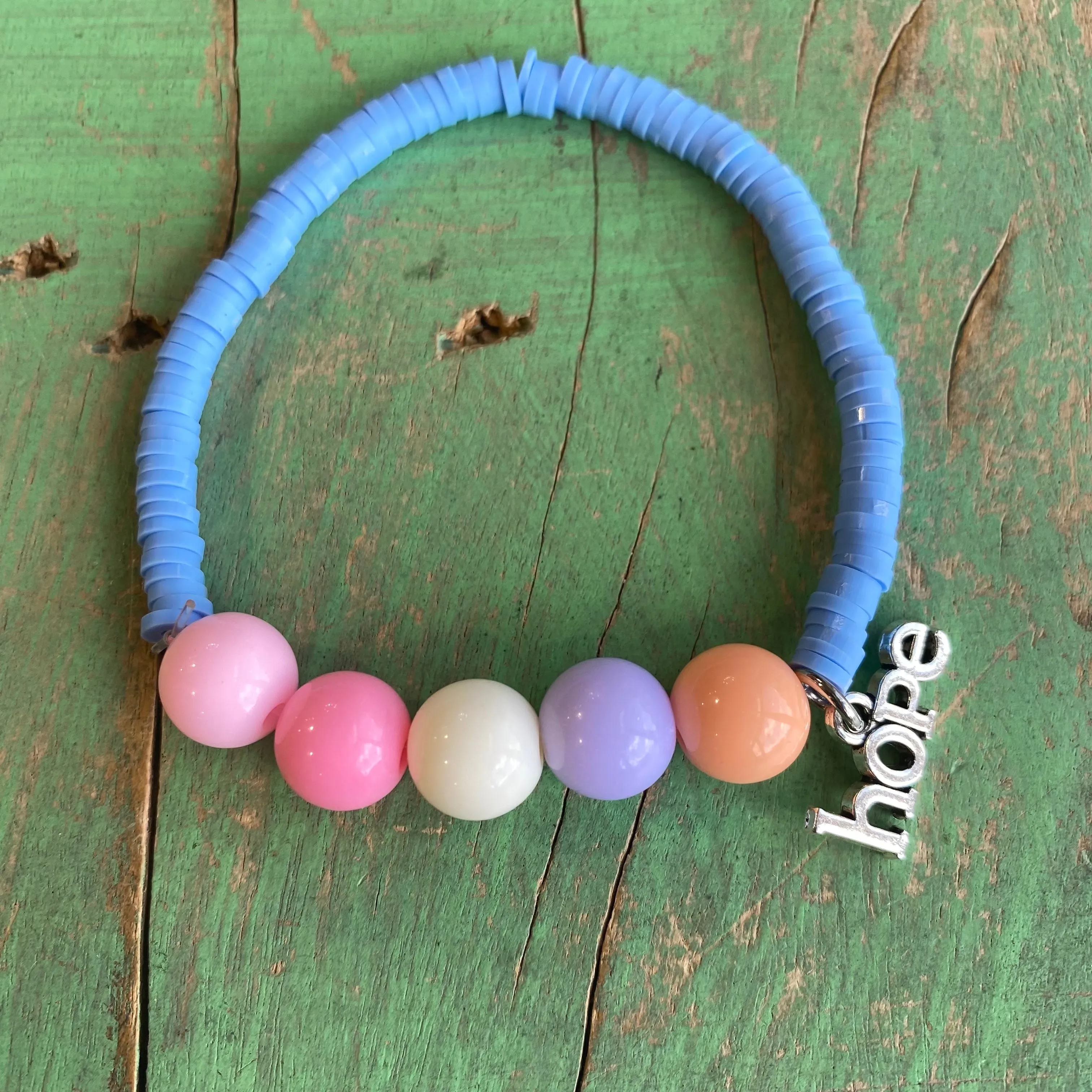 Hope Pastel Bubble Bead Bracelet