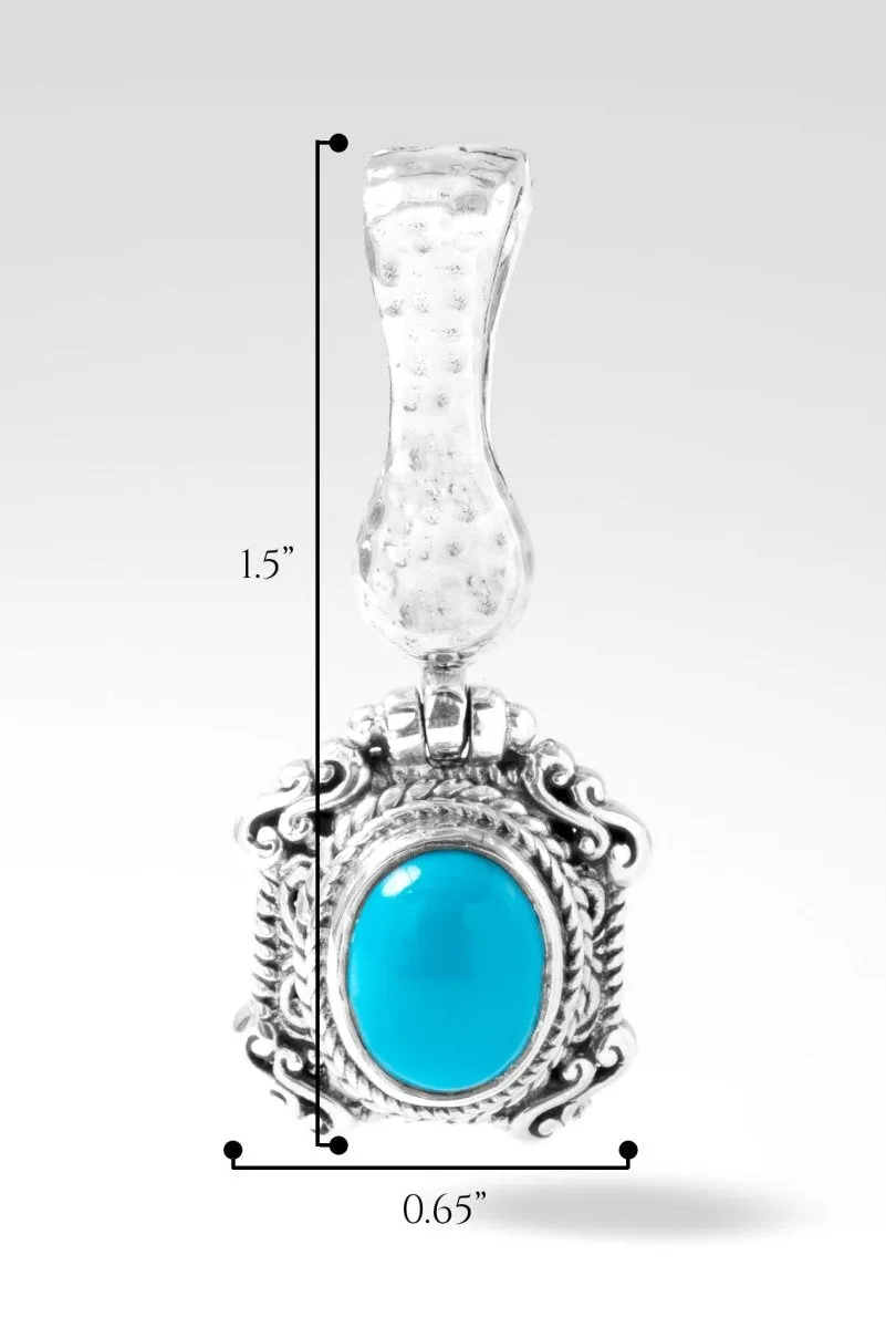 Lamp to Your Feet Pendant in Sleeping Beauty Turquoise