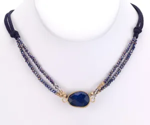 Lapis Blue Stone Necklace