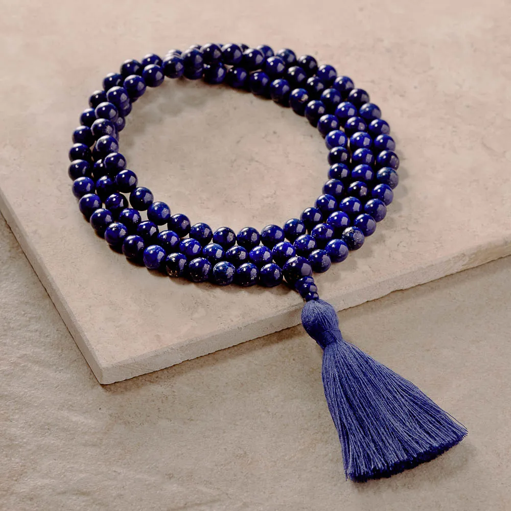 Lapis Mala, 108 beads