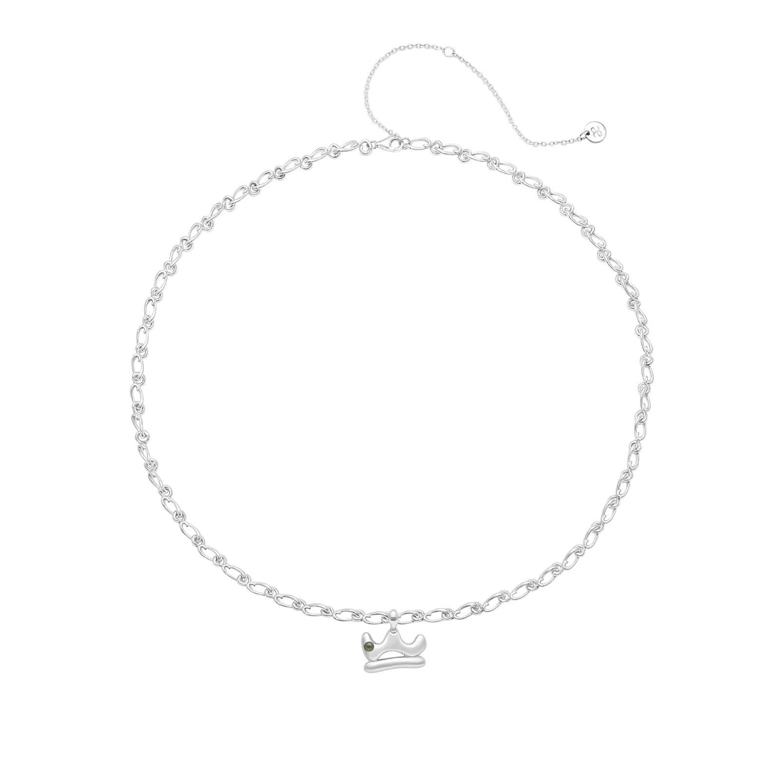 Libra Peridot Pendant on Eclipse Necklace