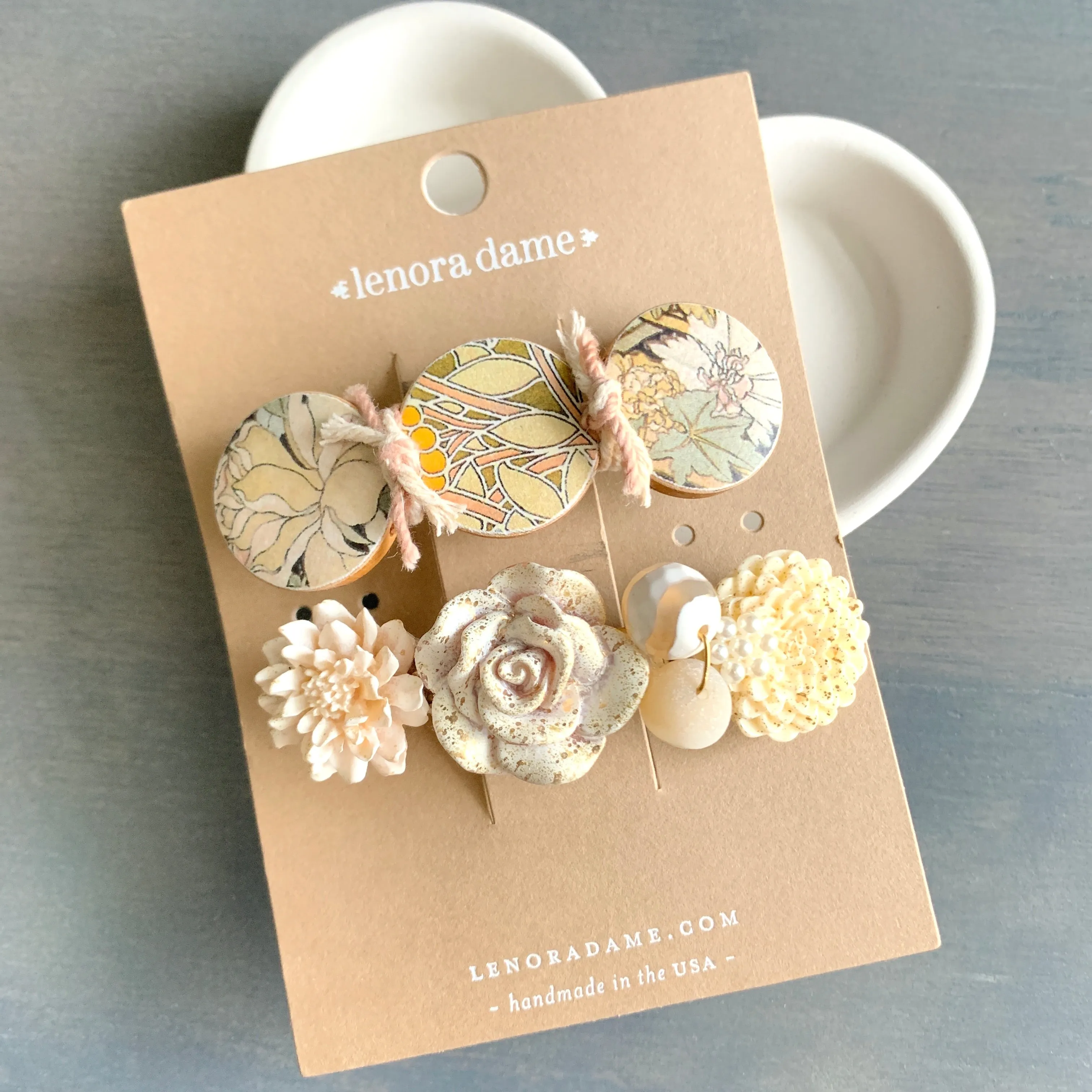 Magnolia Collection Hair Barrette Set