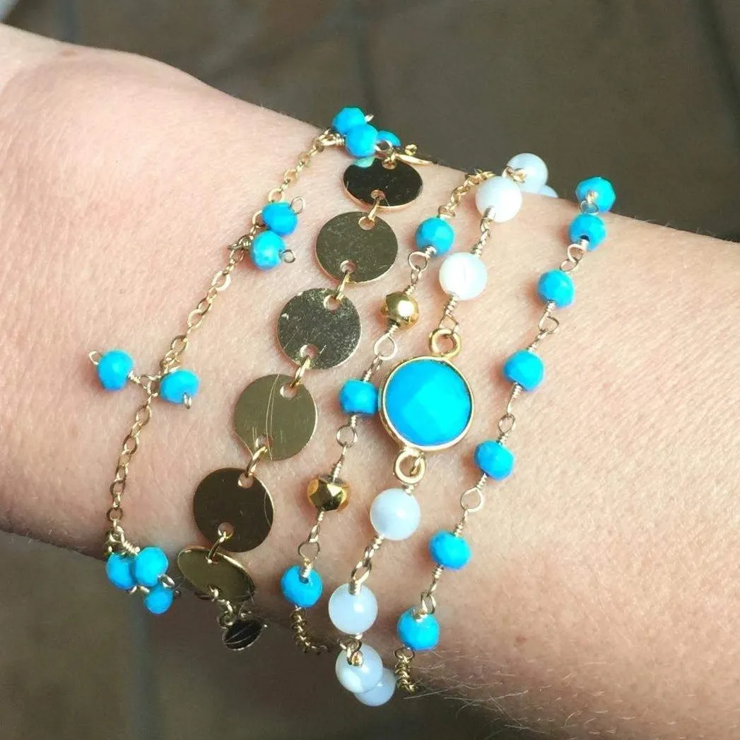Mother of Pearl Clover Bracelet