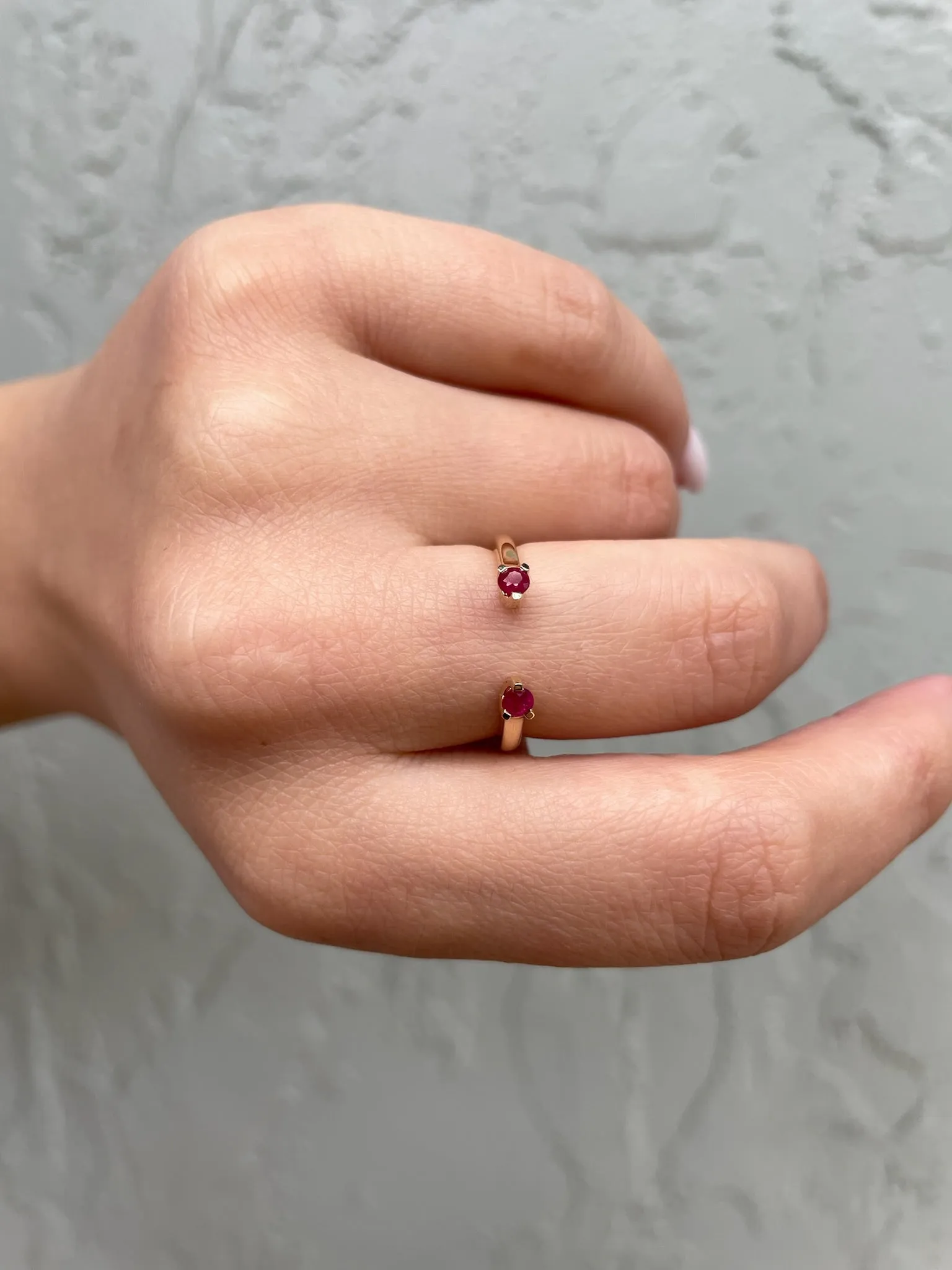 Natural Ruby Ring in 14k Yellow Gold