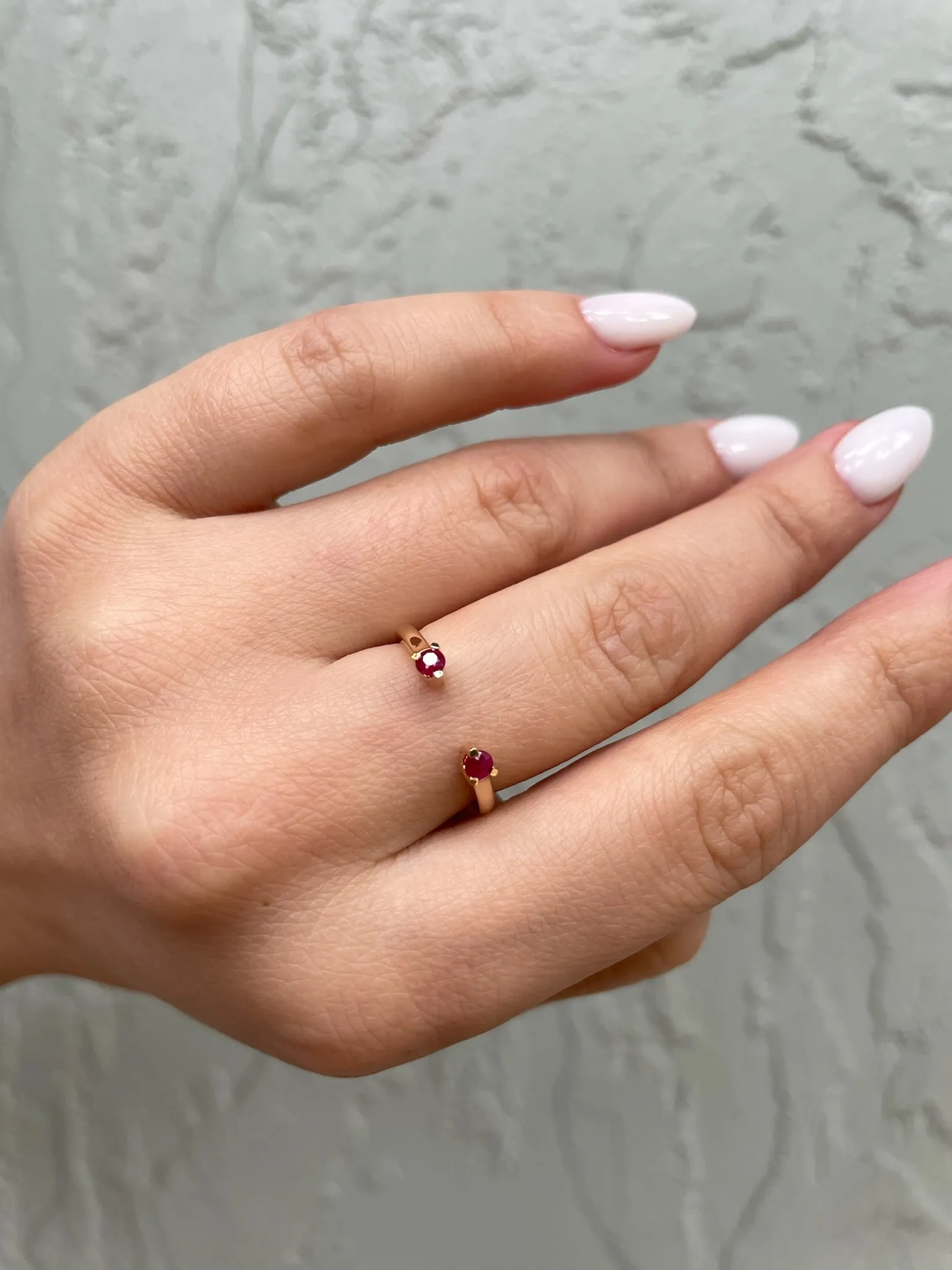 Natural Ruby Ring in 14k Yellow Gold