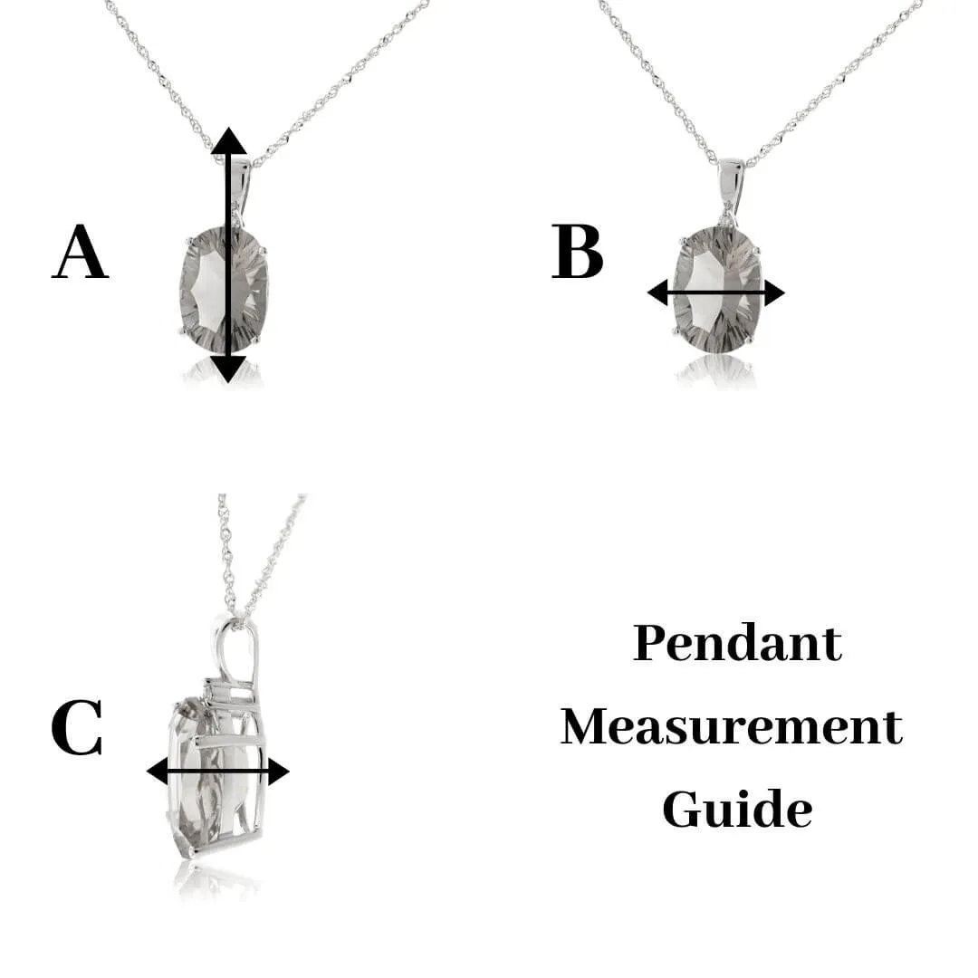 Oval Shaped Opal Cabochon Pendant with Chain
