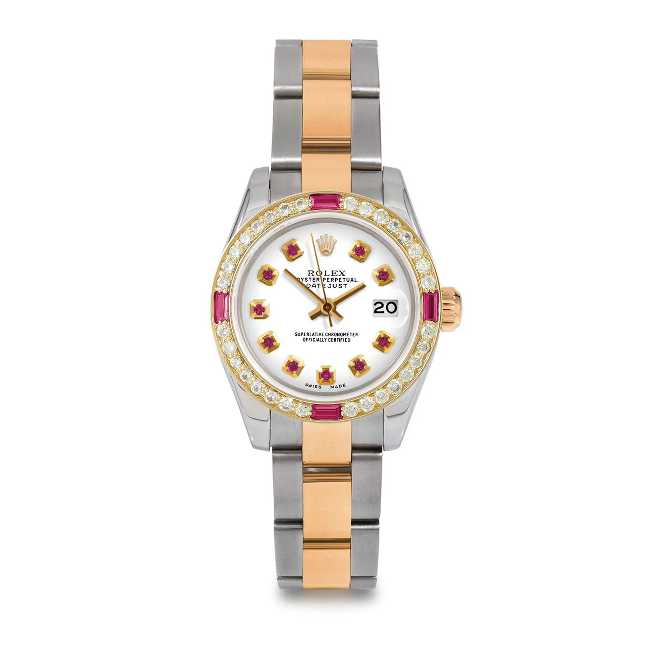 Rolex Datejust 26mm | 179173-WHT-RBY-AM-4RBY-OYS