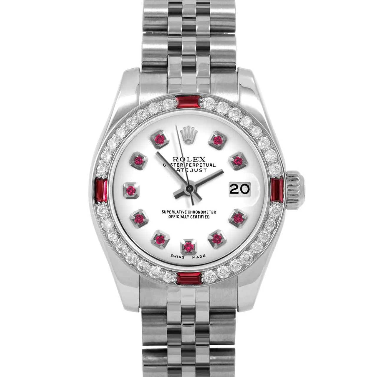 Rolex Datejust 26mm | 179174-WHT-RBY-AM-4RBY-JBL