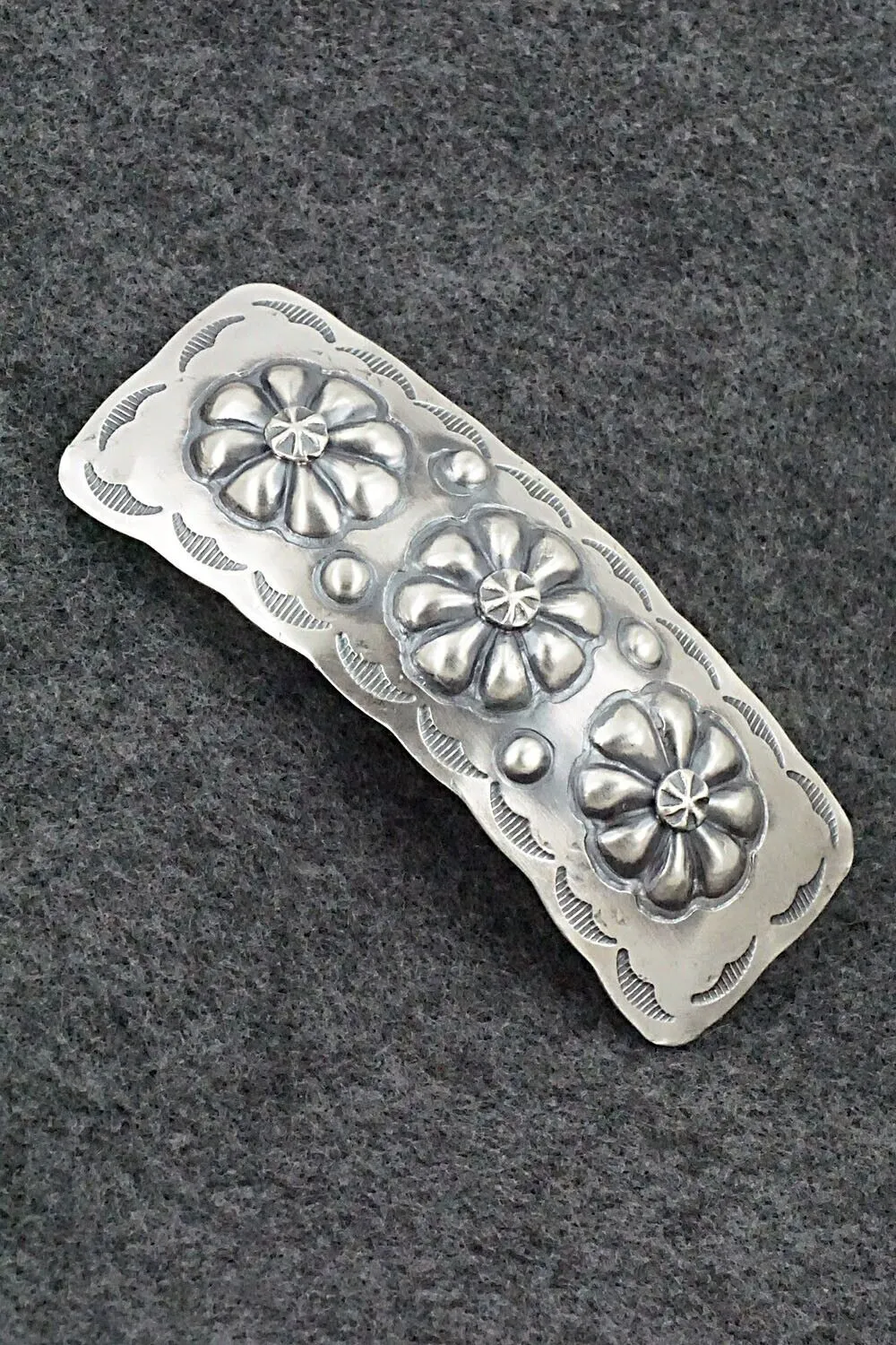 Sterling Silver Hair Barrette - Tim Yazzie