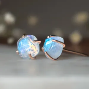 The Colette - Moonstone Stud Earrings