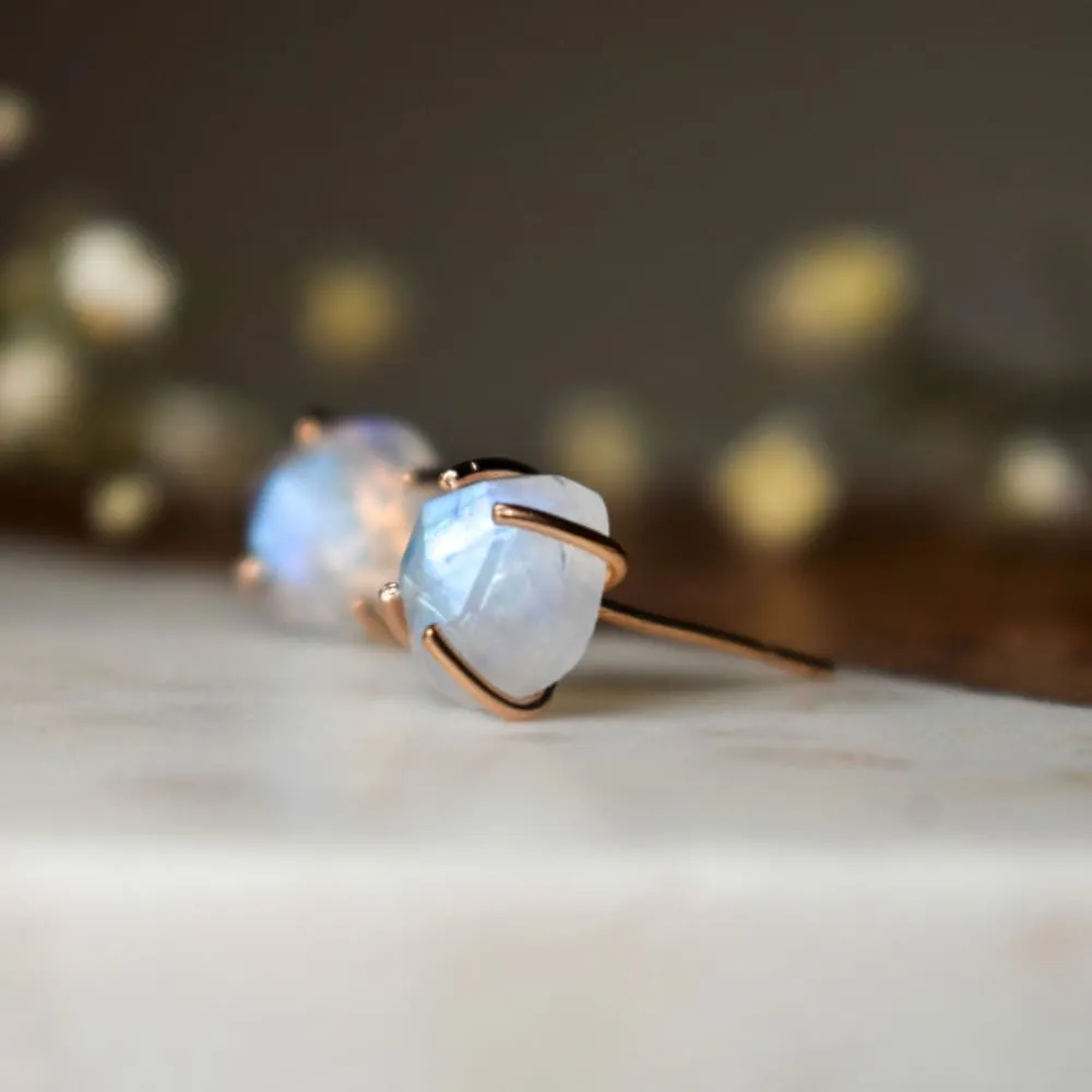 The Colette - Moonstone Stud Earrings