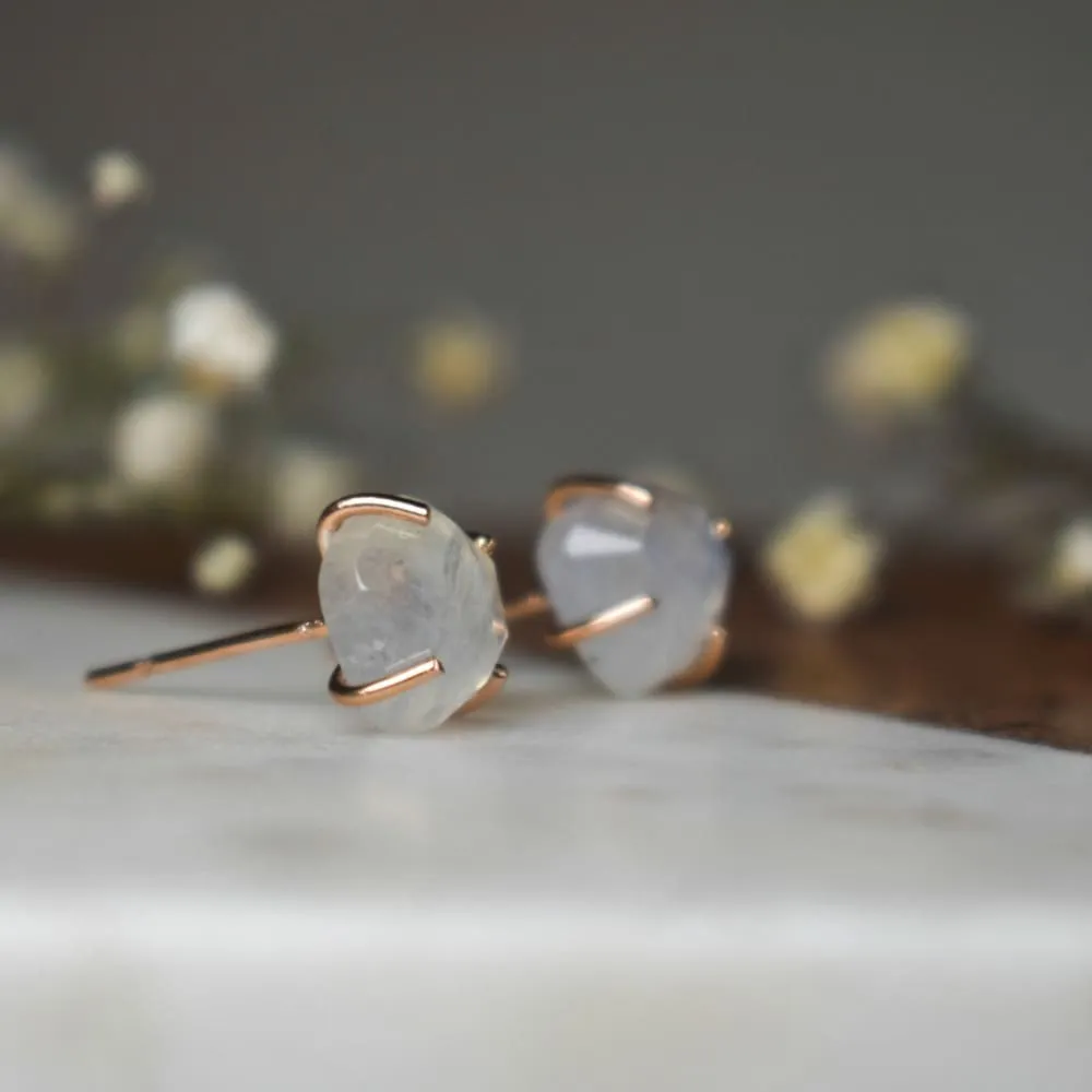 The Colette - Moonstone Stud Earrings