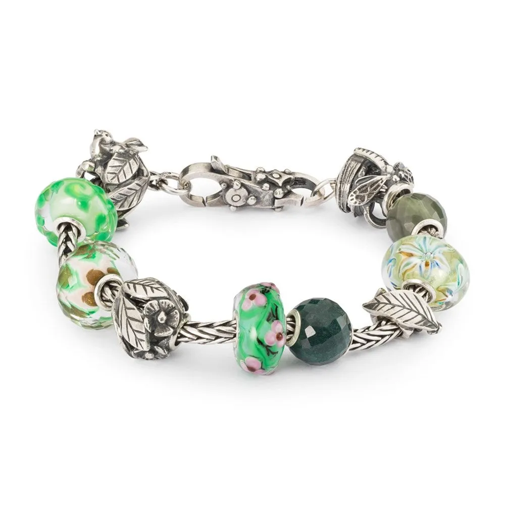 Trollbeads Round Green Chalcedony Facet Bead