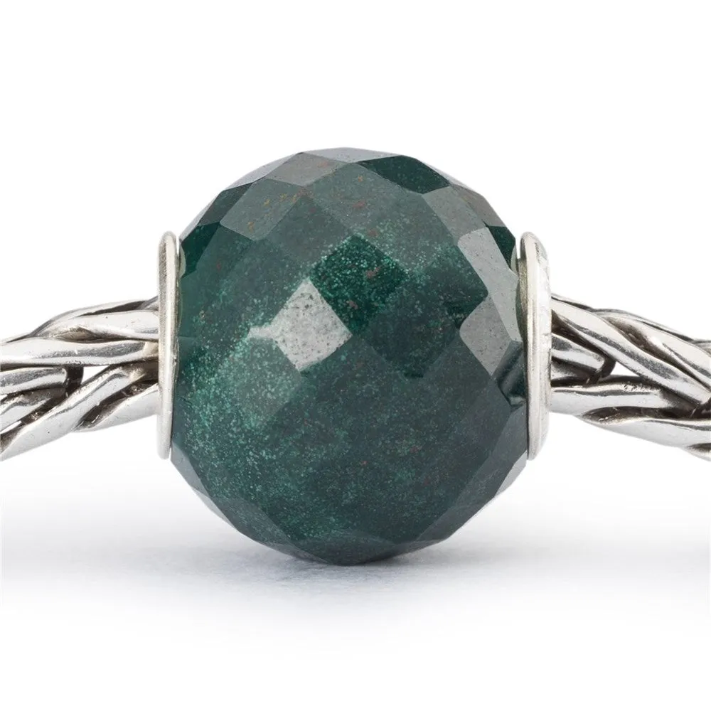 Trollbeads Round Green Chalcedony Facet Bead