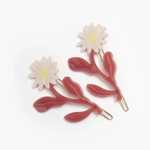 Winona Irene Marguerite Daisy Barrette Set